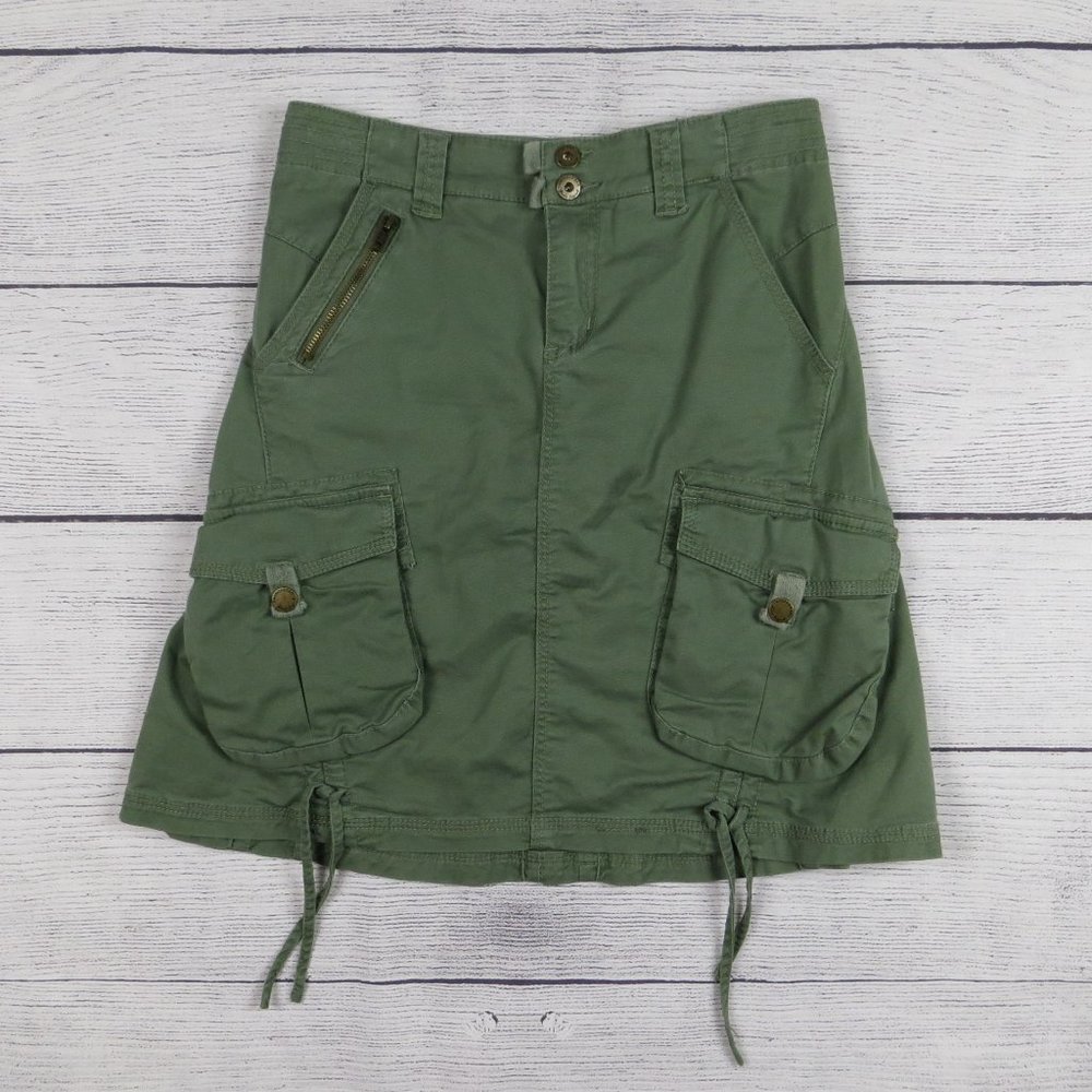 Green Cargo Skirt